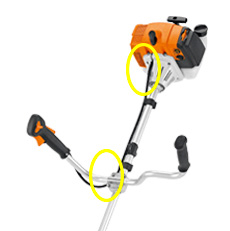 <strong class="attributes-item-title">Sistema anti-vibratório</strong>

Os amortecedores reduzem a transmissão da vibração gerada pelo motor e pela ferramenta de corte. Tornando o trabalho confortável e com esforço reduzido.