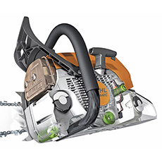 <b>Sistema antivibratório</b>
A STIHL desenvolveu um avançado sistema antivibratório. Em equipamentos motorizados com sistema AV ocorre redução significativa nos pontos de contato da vibração gerada pelo motor e ferramenta de corte