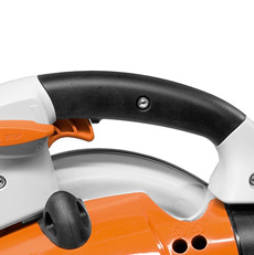 <b>Empunhadura suave</b>
A empunhadura macia absorve uma parte das vibrações e proporciona maior conforto.