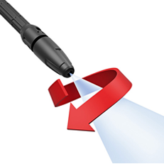 <strong class="attributes-item-title">Bico turbo</strong>
O jato rotativo do bico turbo garante uma limpeza de alto desempenho, perfeito para retirar sujeiras mais difíceis.